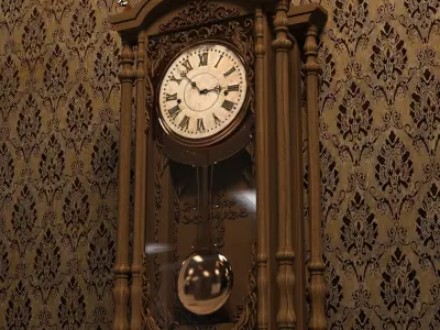 Classic Wall Clock 3D model