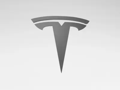 Tesla Logo v1 002 Free low-poly 3D model
