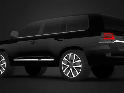 Toyota Land Cruiser Prado V8 Low-poly 3D model