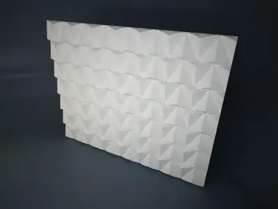 03 TRIANGULAR PATTERN WALL 3D model