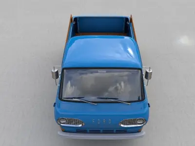 ECONOLINE E100 PICKUP 1962 3D model