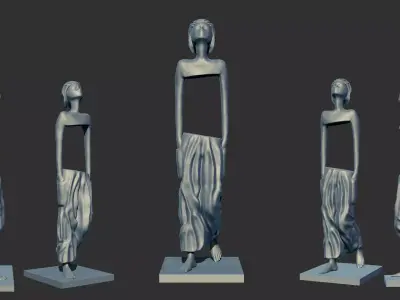 STAUE FOR LIBRARY - STORE FASHION 3D print model
