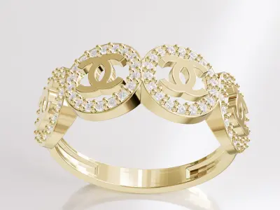 Jewelry Diamond Ring Model RG11 Free 3D print model
