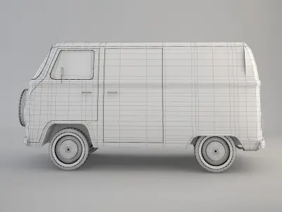 T2 Cartoon Van 3D model