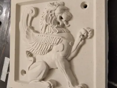 Lion Wall Architecture 3D print model