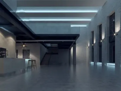 Luxury Loft Apartment 2 3D model