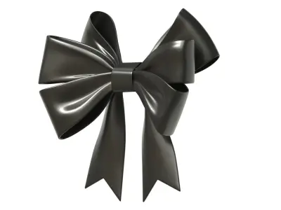 Christmas Bow Ribbon 70 Low-poly 3D model