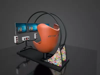 Racing Simulator Computer Chair 3D model