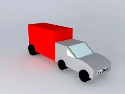 transport truck Free 3D model