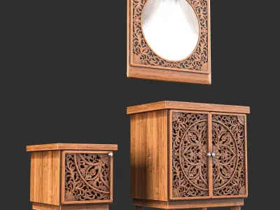 Dresser Set Ornament Vol-01 3D model