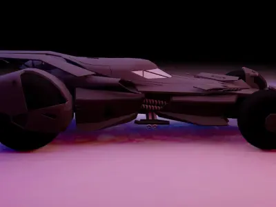 BATMAN CAR FULL RIGGED FULL GOOD MATIRIAL 3D model