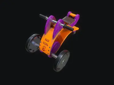 KidBike Low-poly 3D model