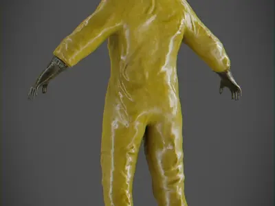 Biosuit Engineer  Low-poly 3D model