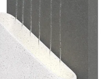 Floor fountain Cialan with lighting 3D model