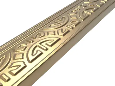 carved frame 3D model