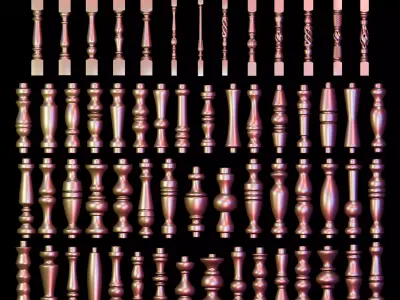 Balusters 60 3D model