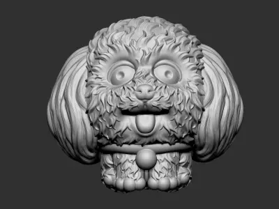 cute dog 3D print model