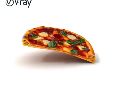 Margherita Artisan Pizza D Model Pack Low-poly 3D model