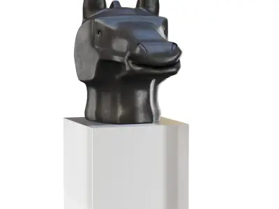 Versmissen Horse Zodiac Sculpture  Low-poly 3D model