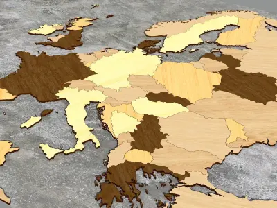 Europe Map  3D model