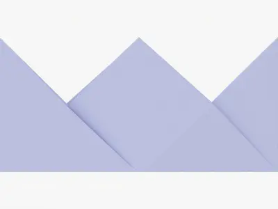 Origami paper crown  3D model