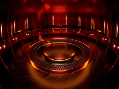 Interior of a closed club of interests 3D model