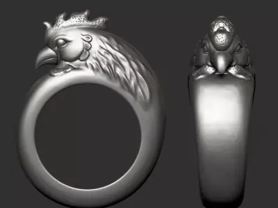 rooster ring 3D print model