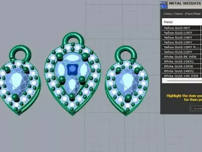 Half set 3D print model