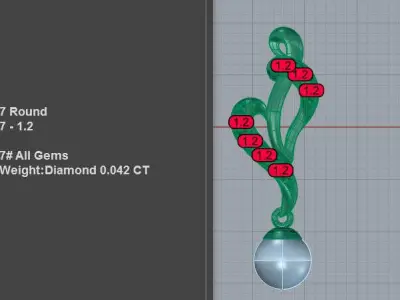 5mm Pearl Drop Earrings 3D print model