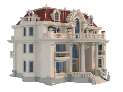 architecture luxury villa  3D model