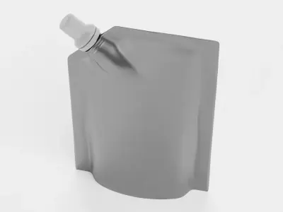Universal Spout Pouch Container V4 - Product Packaging Low-poly 3D model