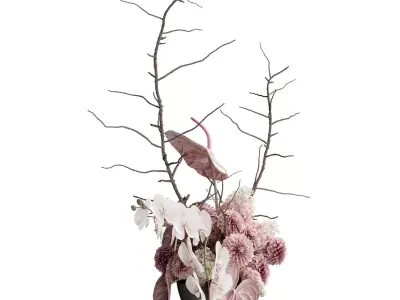 Flower In Vase 117 3D model