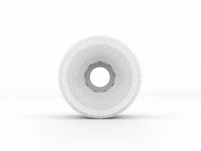 Longboard wheel 62x52 3D print model
