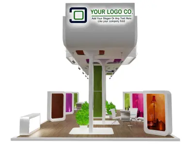 Booth Exhibition Stand a463 3D model