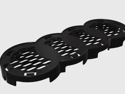 Audi Emblem Holder  3D print model