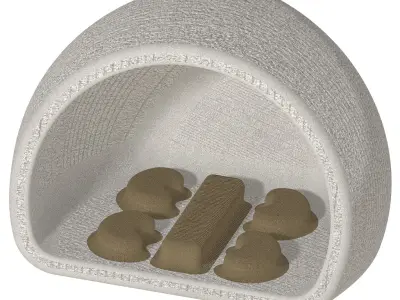 Exquisite Outdoor Lounger 3D print model