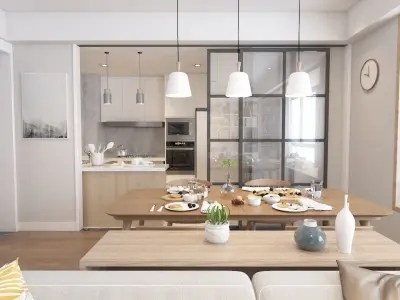 Modern Minimal House 3D Model 3D model