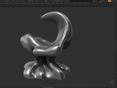 Modern Abstract Decorative sculpture 3d print model 48 3D print model