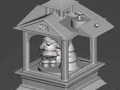 christmas lantern tea battery light holder  3D print model