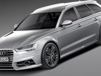 Audi A6 Avant 2015 3D model