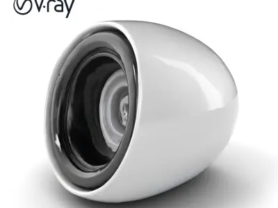 Sleek Speaker with Whisper-Quiet Technology model pack Low-poly 3D model