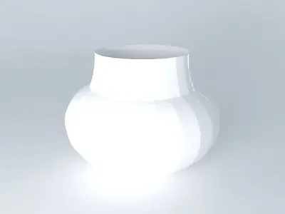 object white constrution Free 3D model