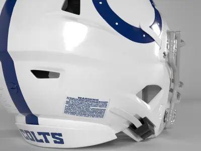INDIANAPOLIS COLTS Helmet Football AFC SOUTH PBR updated 2025 3D model