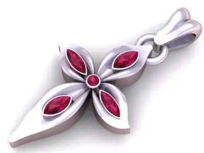 Golden Fabianya Pendant 3D Printable Model 3D print model