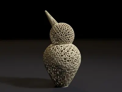 Kiwi bird figurine 3D print model