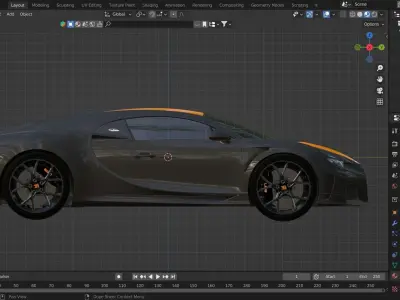 2023 Bugatti Chiron Super Sport Carbon 3D model