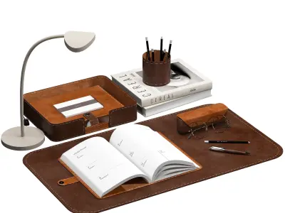 Decorativeset01 desk set 3D model
