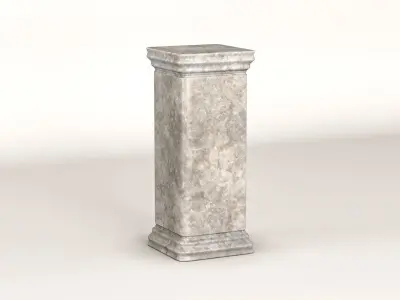 Roman Statue Pedestal 3D model