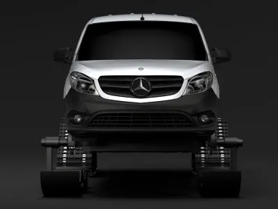 Mercedes Benz Citan Van Ski 2018 3D model