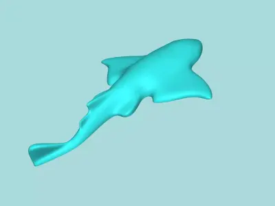 Angel Shark - Wall Decor - Decoration 3D print model